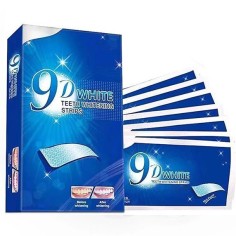 Set of 14x Teeth Whitening Strips, Zamo®, 9D White, Teeth Whitening, without Peroxide, 14 day treatment