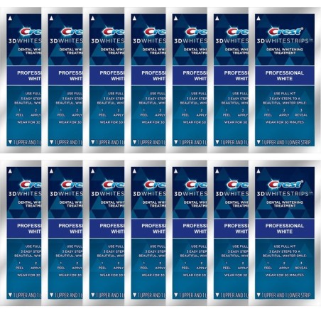 Set 14x Envelopes, Teeth Whitening Strips, Crest 3D Whitestrips, Professional White, 10% Concentration