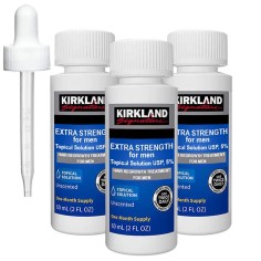 Solutie 3 Luni, Kirkland, 5%, Tratament Impotriva Caderii Parului, 3x 60ml