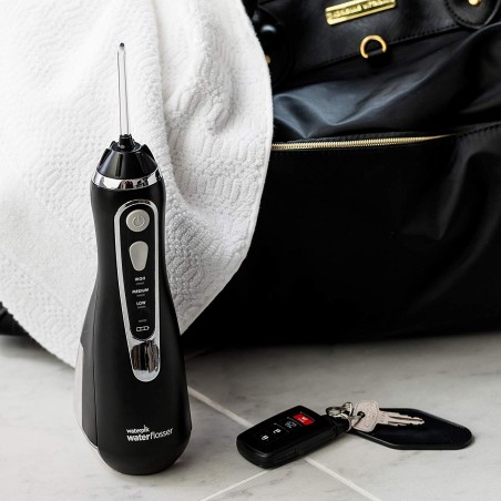 Oral Irrigator / Douche, Waterpik, WP-562, Black, wireless, 4 Tips Included, 3 Levels, 210ml Tank, 360 Rotation