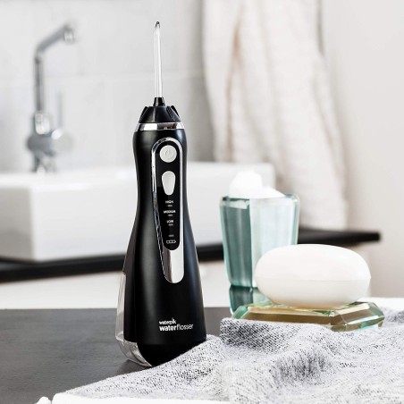 Oral Irrigator / Douche, Waterpik, WP-562, Black, wireless, 4 Tips Included, 3 Levels, 210ml Tank, 360 Rotation