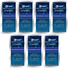 Set 7x Plicuri, Benzi Albirea Dintilor, Crest 3D Whitestrips, Professional Effects, Nivel Albire 18