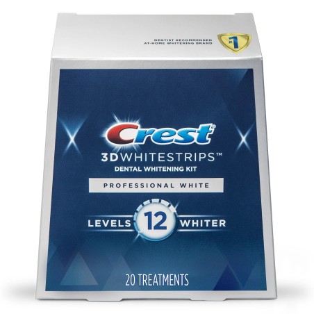 Cutie 20x Plicuri, Benzi Albirea Dintilor, Crest, 3D Whitestrips, Professional White, 10% Concentratie