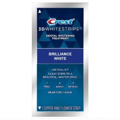 Benzi Albirea Dintilor, Crest, 3D White, Brilliance White, Nivel Albire 9, 2 buc