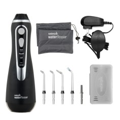 Irigator / Dus Bucal, Waterpik, WP-562, Black, fara fir, 4 Varfuri Incluse, 3 Trepte, Rezevor 210ml, Rotatie 360 2