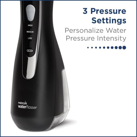 Oral Irrigator / Douche, Waterpik, WP-562, Black, wireless, 4 Tips Included, 3 Levels, 210ml Tank, 360 Rotation