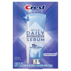 Kit pentru Albirea Dintilor, Crest, 3D White, Leave On Treatment, cu Aplicator, pentru Utilizare Zilnica, Aroma de Menta, 25gr
