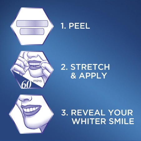 Set 14x Plicuri, Benzi Albirea Dintilor, Crest 3D Whitestrips, Professional Effects Advanced, 10% Concentratie
