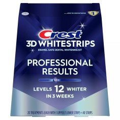 Set 20x Benzi Albirea Dintilor, Crest, 3D White, Professional Results, 10% Concentratie, Tratament 20 zile, 30 min, Nivel Albire