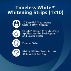 Cutie 10x Benzi Albirea Dintilor, Equate, Timeless White, Tratament 10 zile 2