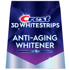 Set 14x Benzi Albirea Dintilor, Crest, 3D White, Anti-Aging Whitener, 10% Concentratie, Tratament 14 zile, 45 min, Nivel Albire 