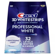 Cutie 19x Plicuri, Benzi Albirea Dintilor, Crest, 3D White, Professional White LED, cu lampa UV, 10% Concentratie, Tratament 19 