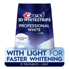 Cutie 19x Plicuri, Benzi Albirea Dintilor, Crest, 3D White, Professional White LED, cu lampa UV, 10% Concentratie, Tratament 19  2