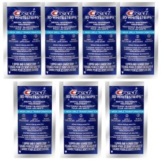 Set 7x Benzi Albirea Dintilor, Crest, 3D White, 1 Week Smile Transformation, 10% Concentratie, Tratament 7 zile, 60 min, Nivel A
