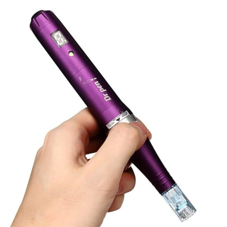 Creion Micro-Ace, Dermapen, Dr. Pen, X5, pentru Electroporare, Wireless, 2x Rezerve 12 ace, Adancime 0.25 - 3.00 mm, 5 viteze