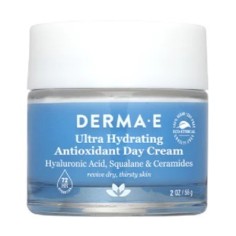 Crema de Fata, Derma-E, Ultra Hydrating Day Cream, Hidrateaza si Estompeaza Ridurile Fine, cu Acid Hialuronic, pentru Ten Deshid
