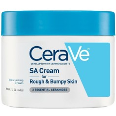 Crema de Corp, CeraVe, pentru Piele Uscata si Aspra, cu Actiune Exfolianta si Hidratanta, cu Acid Salicilic, Acid Lactic si Cera