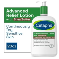 Lotiune de Corp, Cetaphil, Advanced Relief Lotion, pentru Hidratarea si Calmarea Pielii Uscate si Sensibile, fara Parfum, cu Unt 2