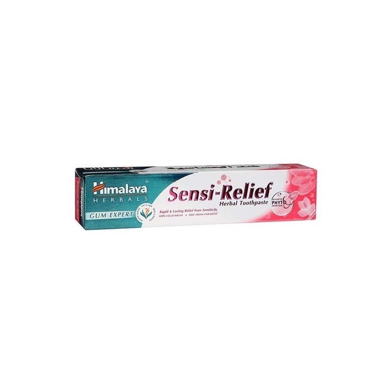 Pasta de Dinti, Himalaya, Sensi-Relief, cu Extract de Arbore Miswak, Previne Sangerarile Gingivale, fara Fluor, 75ml