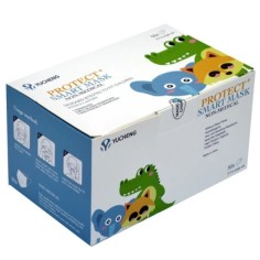 Set 50x Masti Copii, Unica Folosinta, Filtrare Bacteriana si Particule, 3 pliuri, Mix Modele