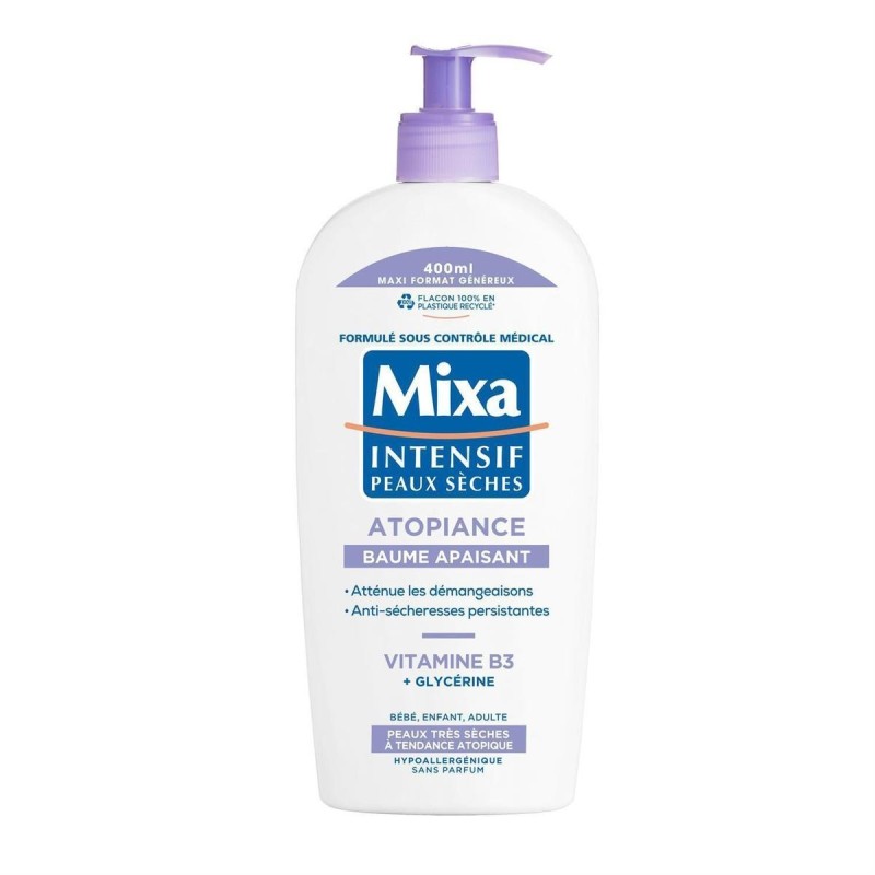 Balsam de Corp, Mixa, Intensif Peaux Seches, pentru Piele Uscata, cu Vitamina B3 si Glicerina, 400ml