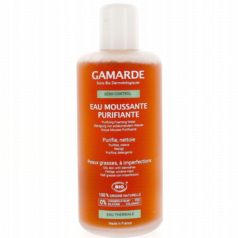 Apa Spumanta Purifianta, Gamarde, Sebo-Control, pentru Tenul Gras, Curata Delicat si Elimina Excesul de Sebum, cu Apa Termala, 2