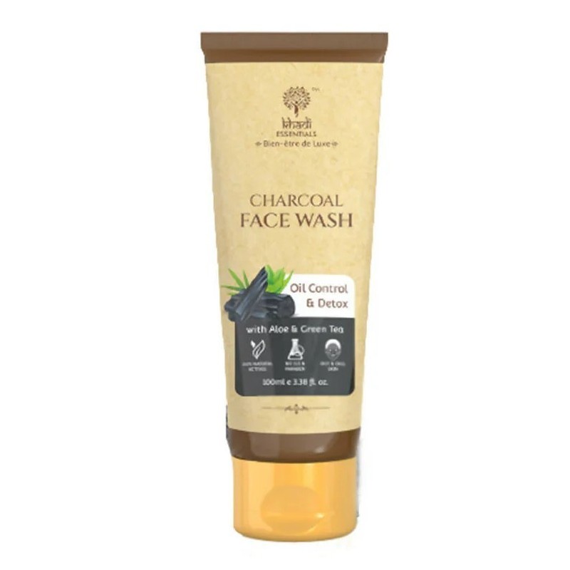 Gel de Curatare, Khadi Essentials, cu Carbune Activ, Curata in Profunzime si Elimina Impuritatile, 100ml