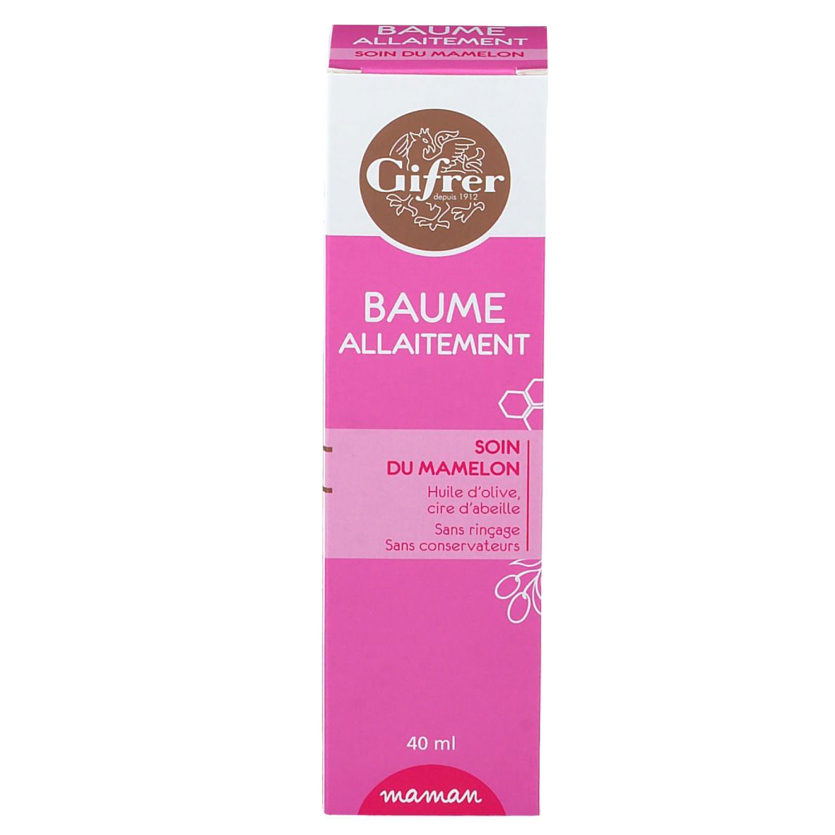 Balsam pentru Mameloane, Gifrer, Maman, pentru Ingrijire si Protejare in timpul Alaptarii, 40ml