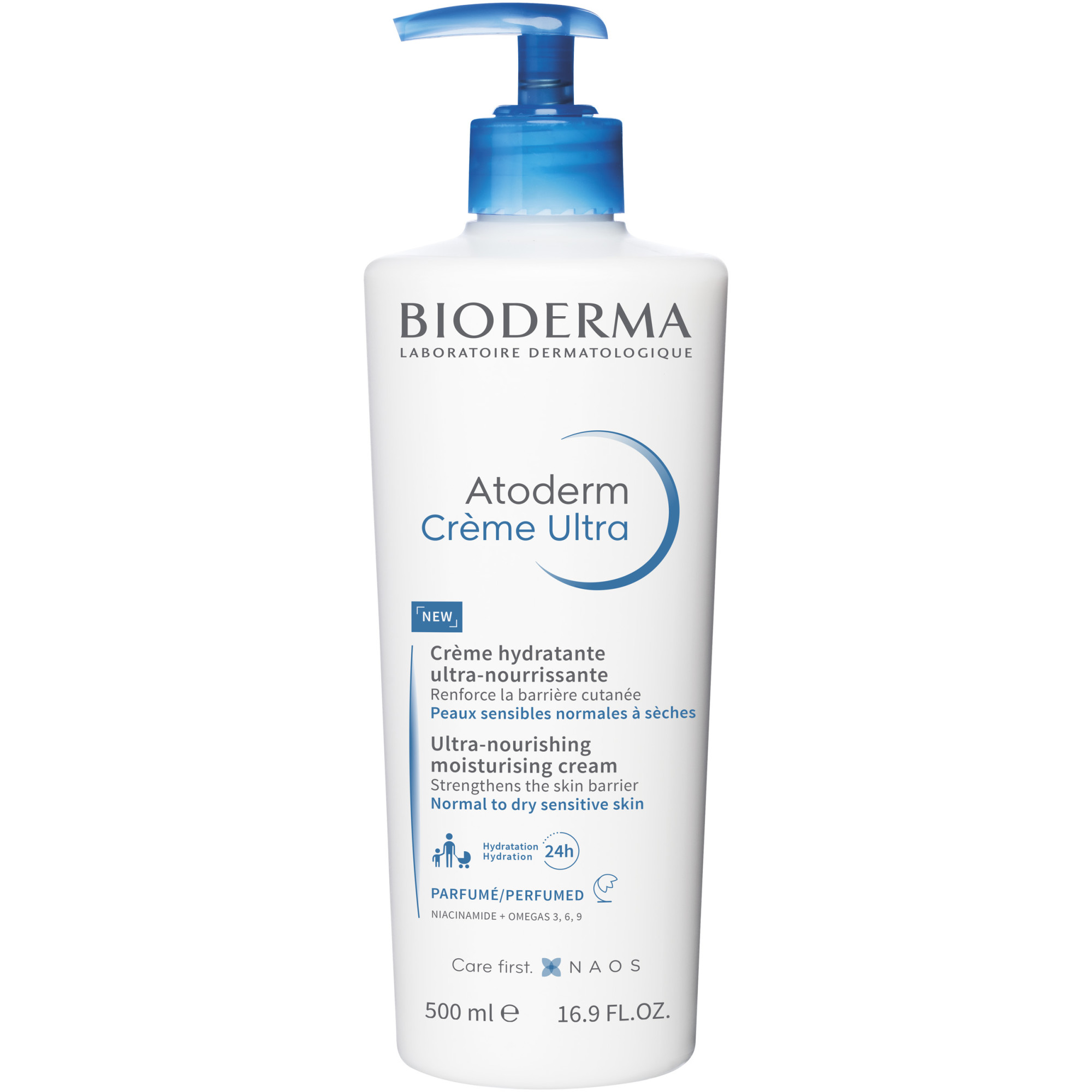 Crema de Corp, Bioderma, Atoderm, Crema Ultra, Efect Hidratant si Ultra-Hranitor cu Actiune Dubla, 500ml