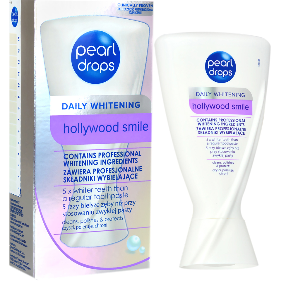 Pasta de Dinti, Pearl Drops, Hollywood Smile, cu Oxigen Activ pentru Albirea Dintilor, 50ml