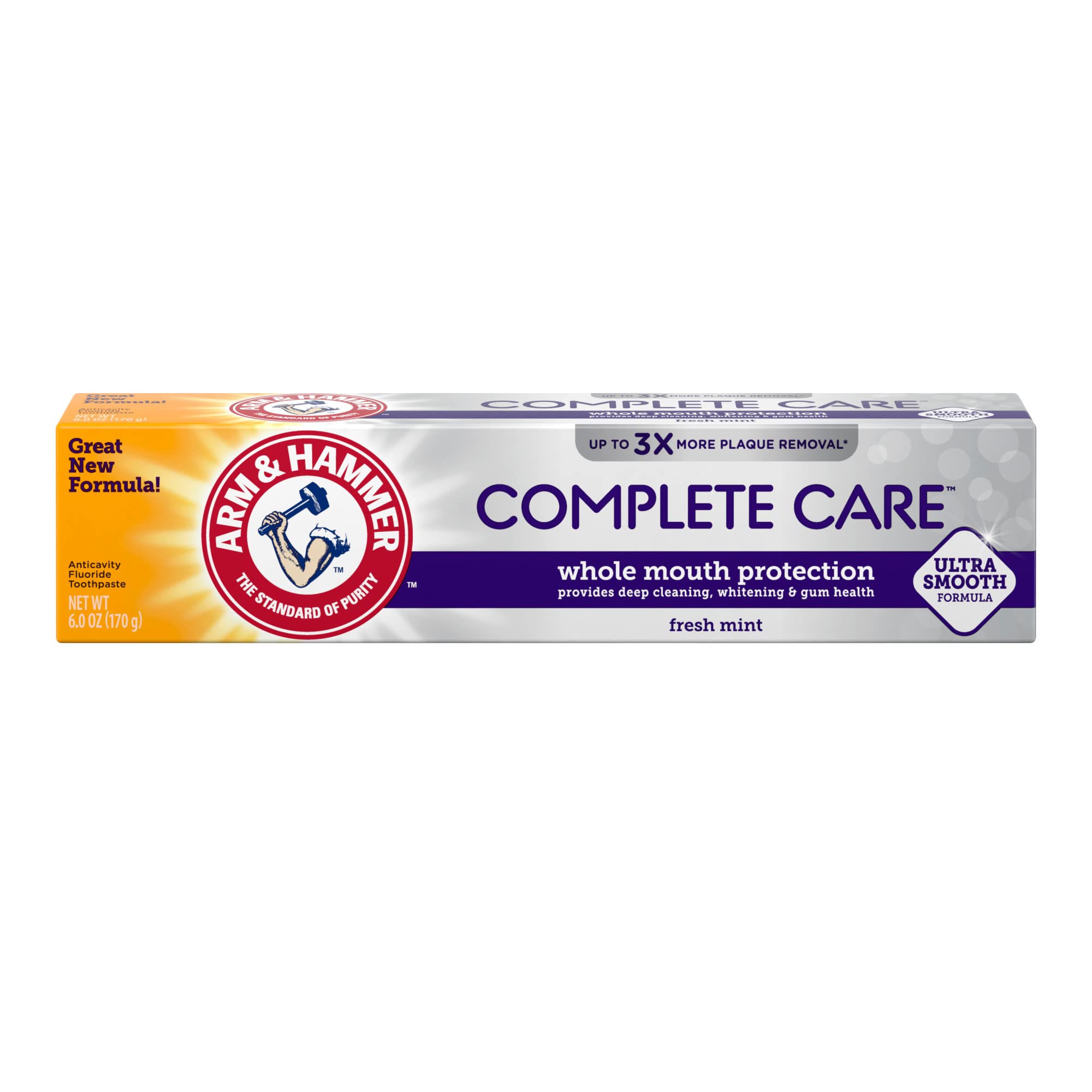 Pasta de Dinti, Arm & Hammer, Complete Care, pentru Albirea Dintilor si Ingrijirea Gingiilor, cu Fluor, 170gr