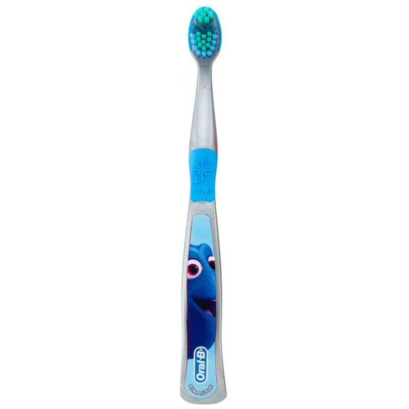 Periuta de Dinti pentru Copii, Oral-B, Pixar, Finding Dory, Varsta 3+ Ani, Multi-Protectie, Peri Moi, Culoare Gri