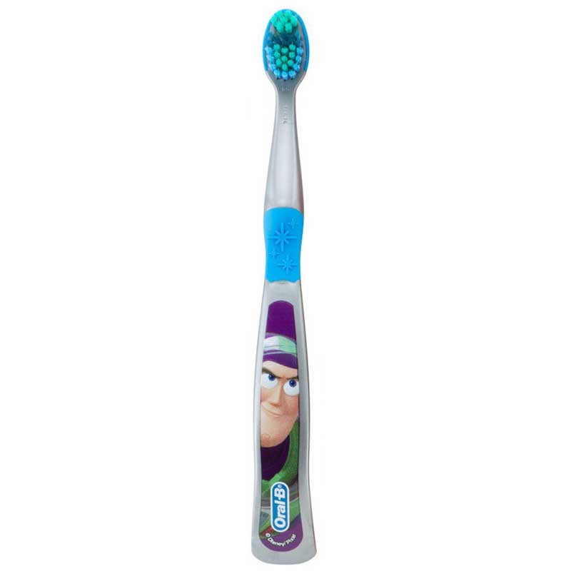 Periuta de Dinti pentru Copii, Oral-B, Pixar, Buzz Fulgerul, Varsta 3+ Ani, Multi-Protectie, Peri Moi, Culoare Gri