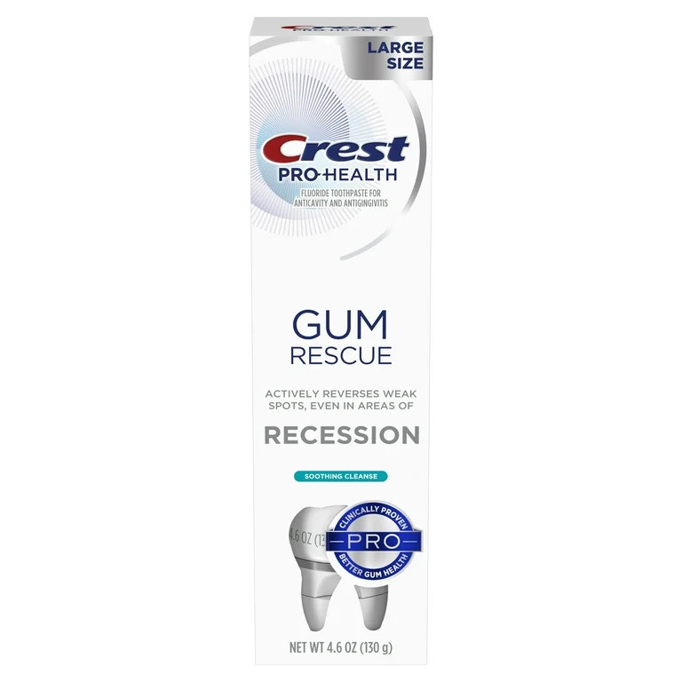 Pasta de Dinti, Crest, Pro-Health, Gum Rescue, Recession, Ajuta la Tratarea Gingivitei si Reducerea Sangerarii Gingiilor, 130gr