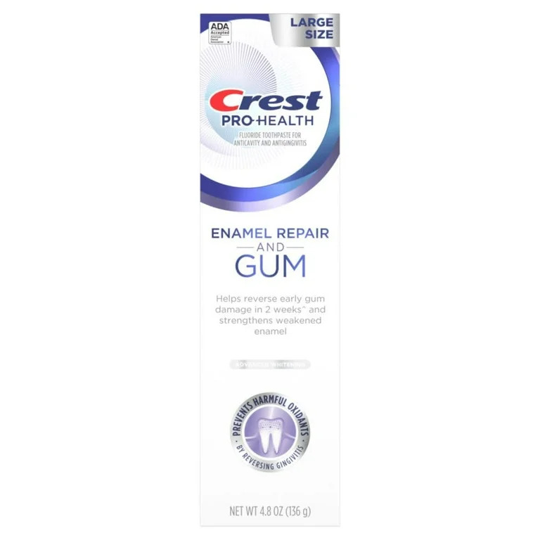 Pasta de Dinti, Crest, Pro-Health, Enamel Repair and Gum, Advanced Whitening, Efect de Albire si Reparare a Smaltului Slabit, Protejeaza Gingiile, 136gr