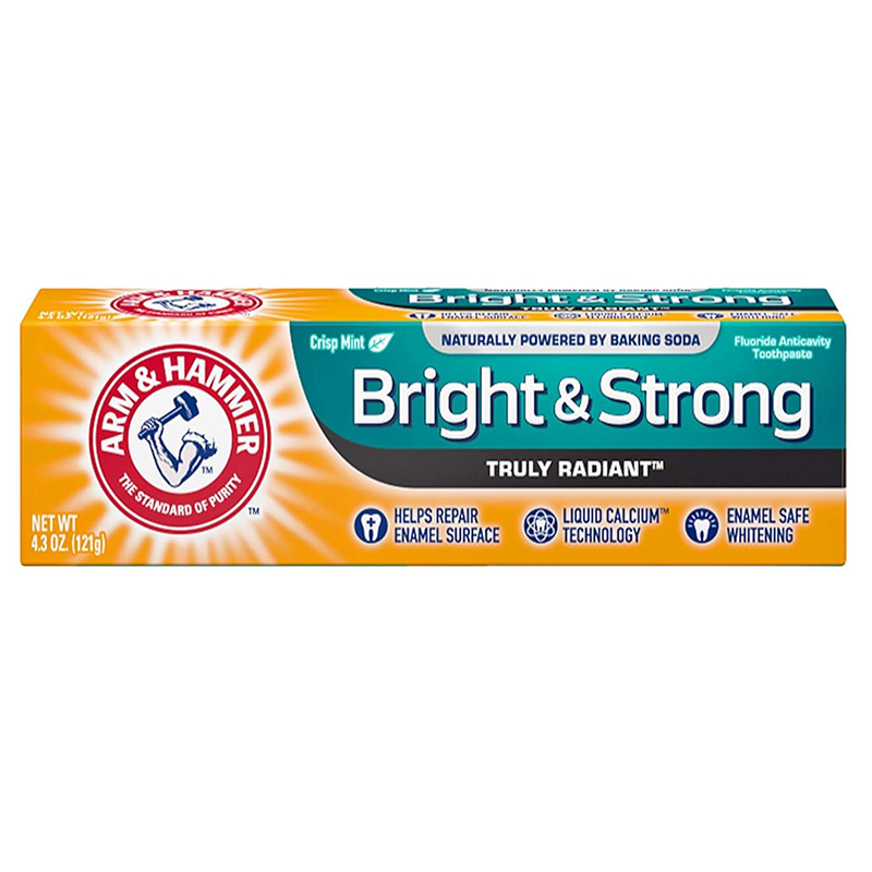 Pasta de Dinti, Arm & Hammer, Bright & Strong, pentru Albirea Dintilor si Intarirea Smaltului, cu Fluor, 121gr