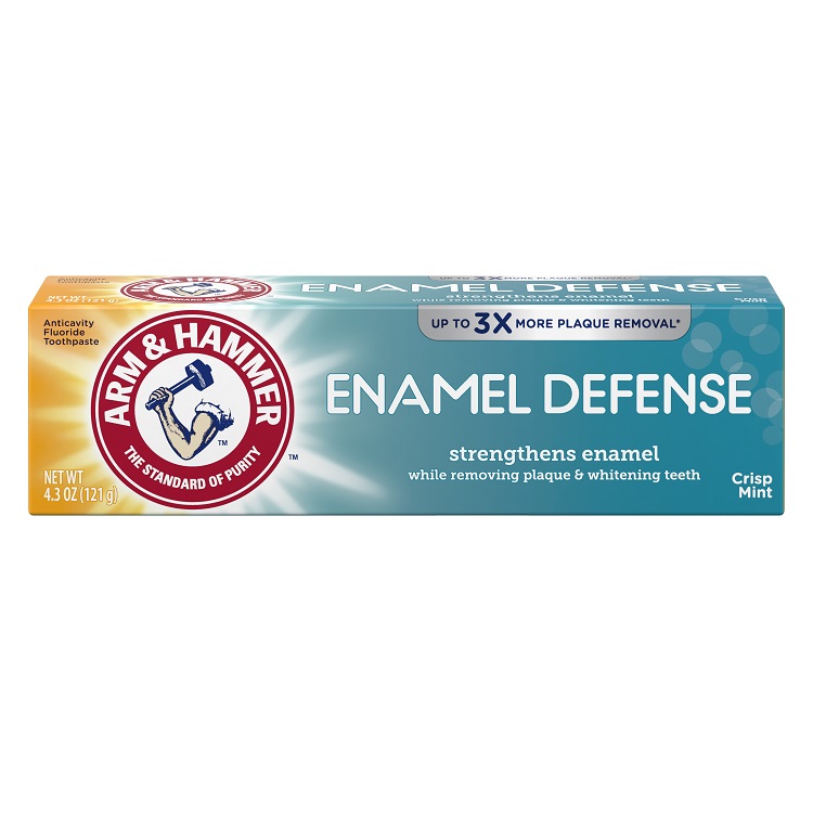 Pasta de Dinti, Arm & Hammer, Enamel Defense, pentru Albirea Dintilor si Intarirea Smaltului, cu Fluor, 121gr