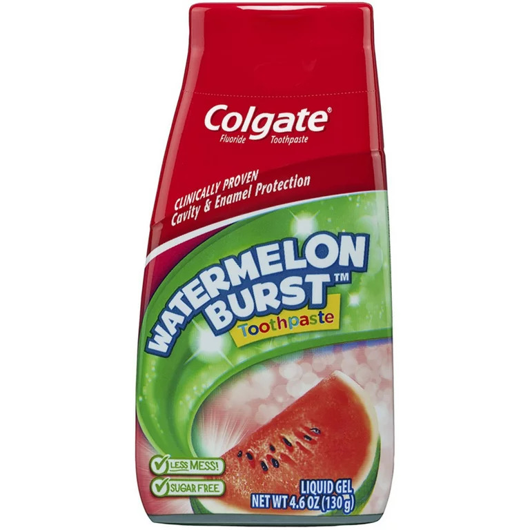 Pasta de Dinti pentru Copii, Colgate, Watermelon Burst, Aroma Pepene Verde, cu Fluor, Varsta 6+ Ani, 130gr