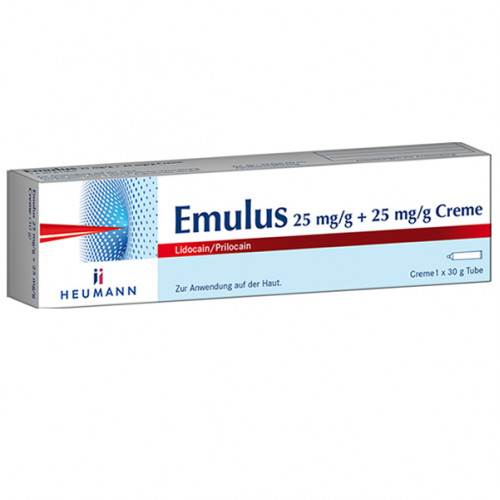 Crema Anestezica, Heumann, Emulus, Lidocaina 25mg/g + Prilocaina 25mg/g, 30gr