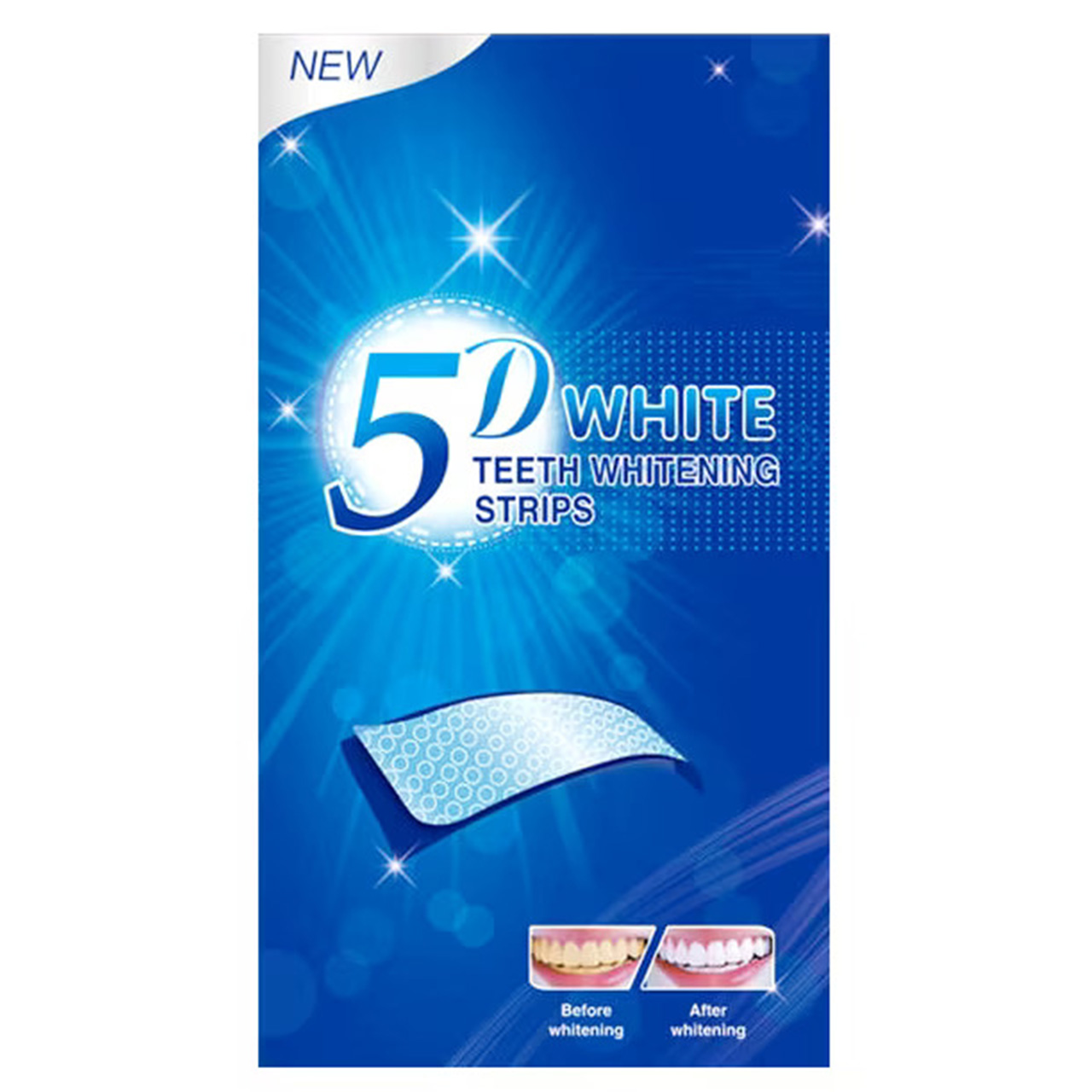 Set 14x Benzi pentru Albirea Dintilor, Zamo®, 5D White, Teeth Whitening, fara Peroxid, Tratament 14 zile