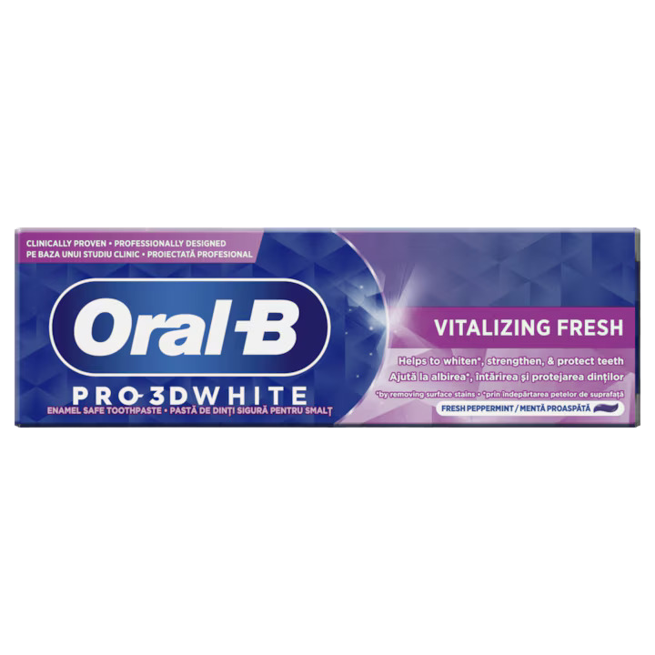 Pasta de Dinti, Oral-B, Vitalizing Fresh, pentru Albirea si Intarirea Dintilor, 75 ml