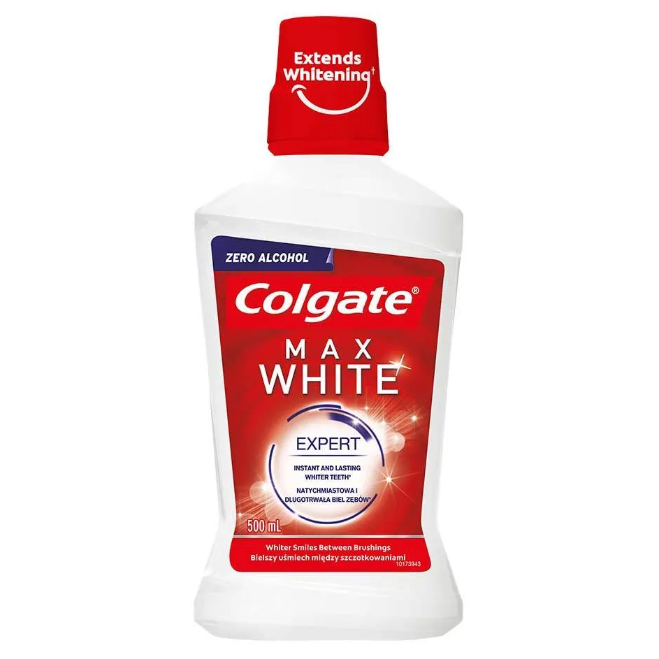 Apa de Gura, Colgate, Max White, Whiter Teeth, Efect Albirea Dintilor Intensiv, fara Alcool, 500ml