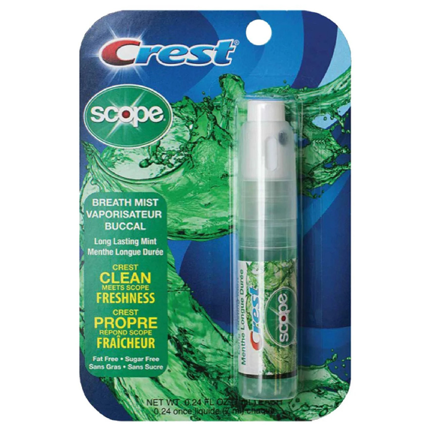 Spray Bucal, Crest, Scope, impotriva Halitozei, Respiratiei Urat Mirositoare, 7ml